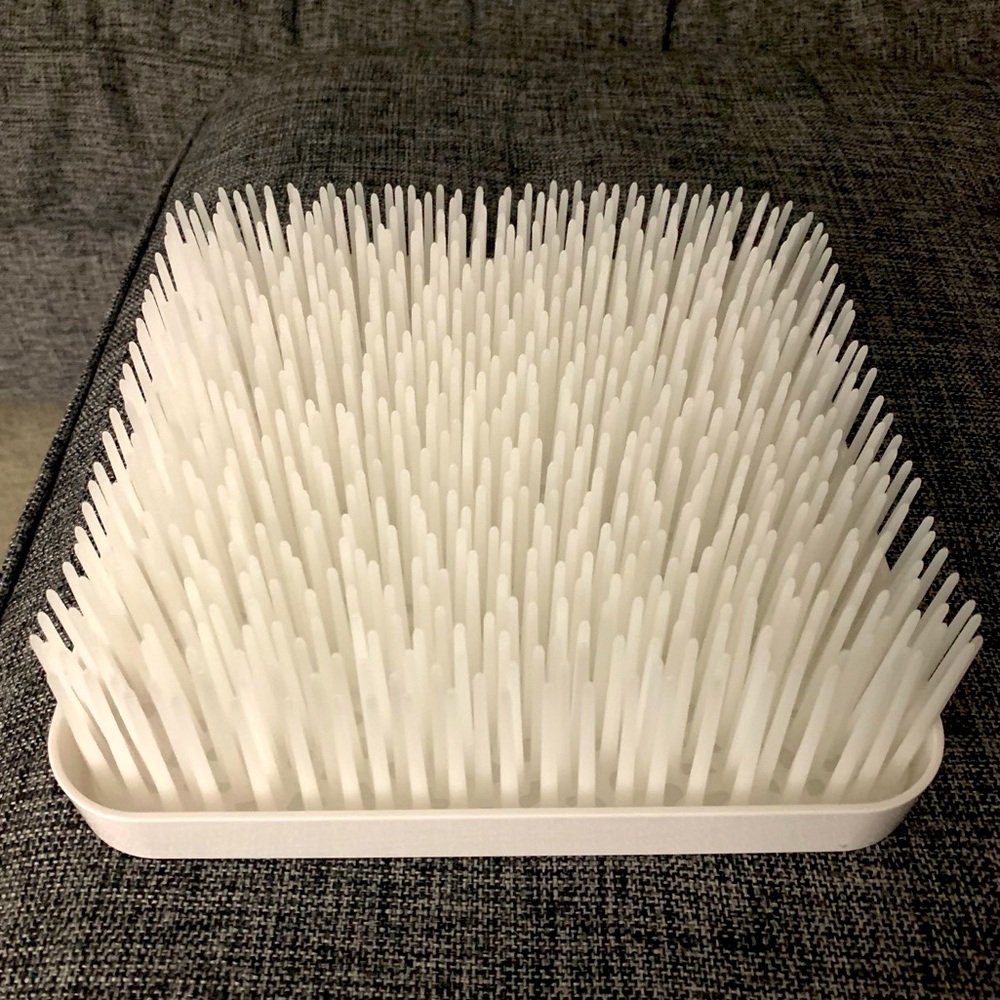 Boon grass bottle drying rack - white